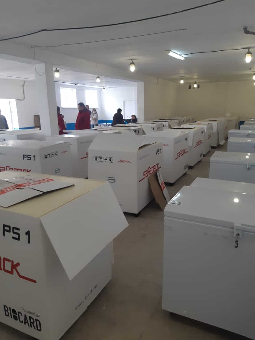 Термоконтейнеры Safepack PS 1 на складе в Крыму. Biocard - перевозки термозависимых грузов с температурным режимом по России